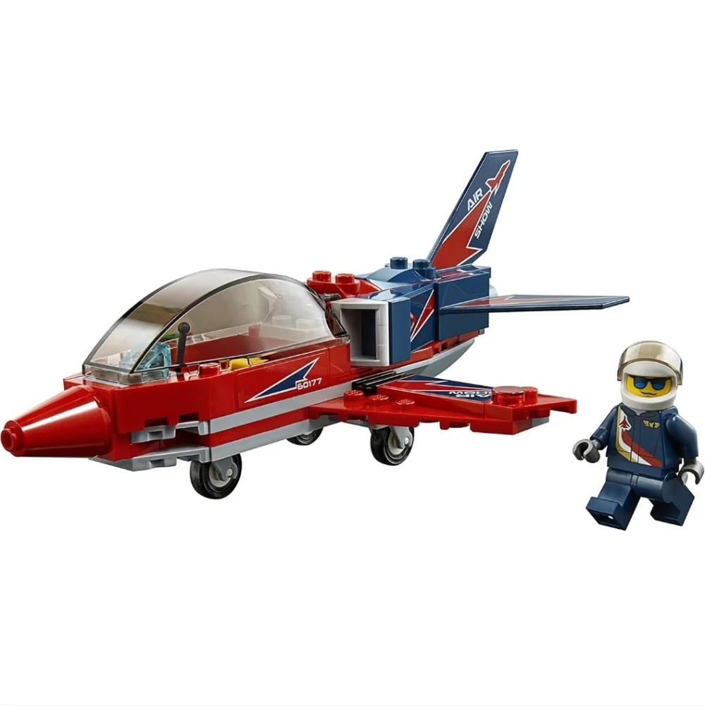 LEGO City Airshow Jet 60177 Building Kit (87 Piece)